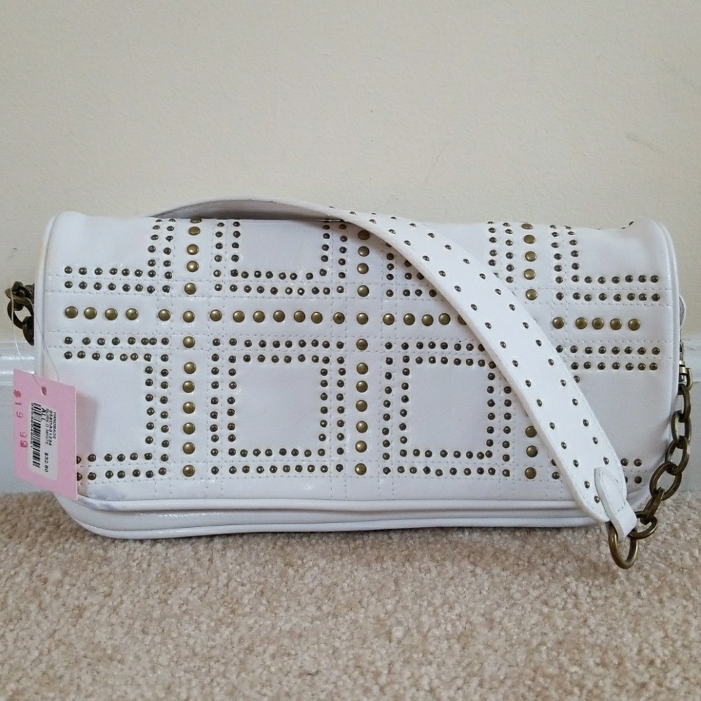 Forever 21 Studded White Handbag